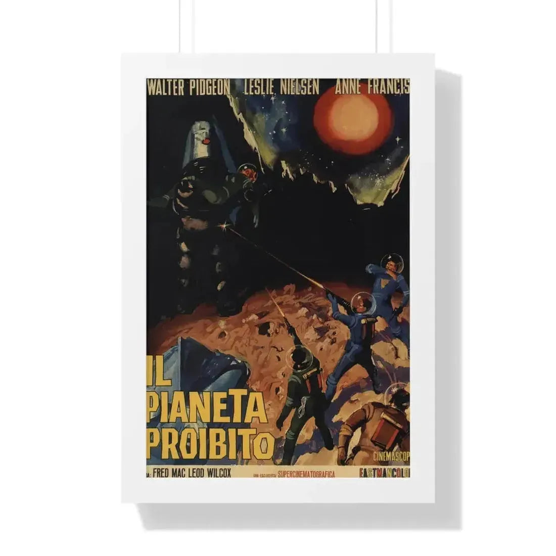 FORBIDDEN PLANET 1956 - Framed Movie Poster - The Sticker Space