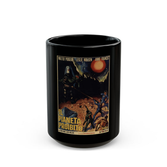 FORBIDDEN PLANET 1956 Movie Poster - Black Coffee Mug-15oz-The Sticker Space