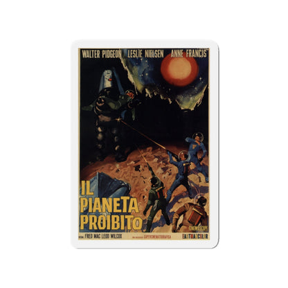 FORBIDDEN PLANET 1956 Movie Poster - Die-Cut Magnet-4" x 4"-The Sticker Space