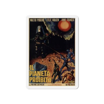 FORBIDDEN PLANET 1956 Movie Poster - Die-Cut Magnet-5" x 5"-The Sticker Space