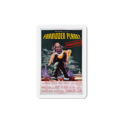 Forbidden Planet 1956 Movie Poster Die-Cut Magnet-6 Inch-The Sticker Space