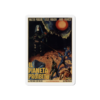 FORBIDDEN PLANET 1956 Movie Poster - Die-Cut Magnet-6 × 6"-The Sticker Space