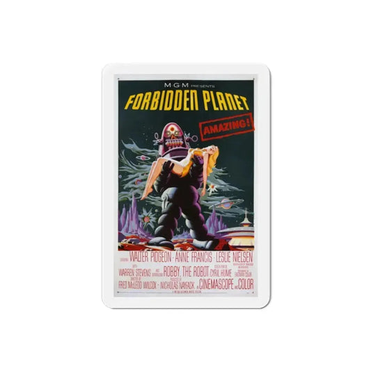 Forbidden Planet 1956 Movie Poster Refrigerator Magnet 2 Inch - The Sticker Space