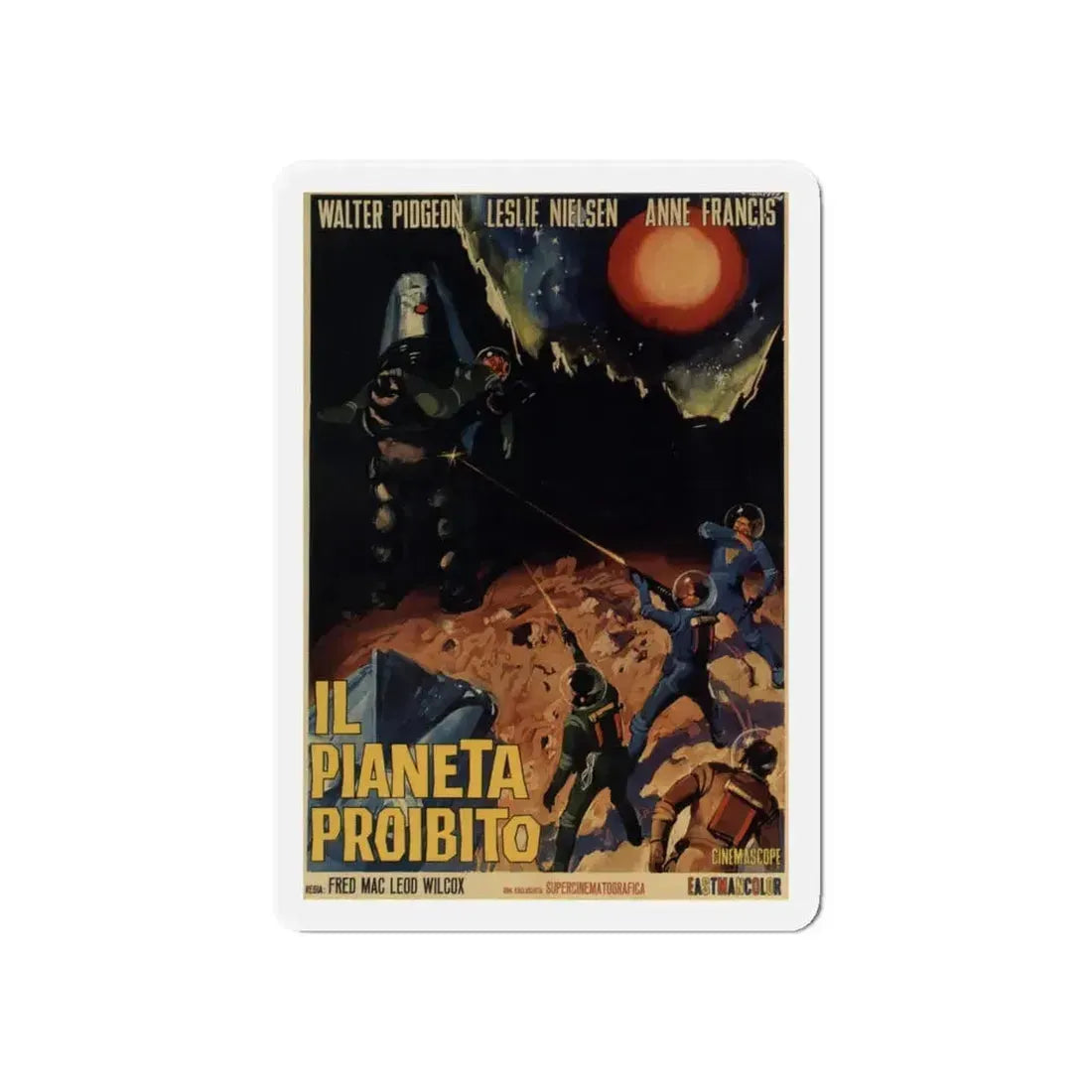 FORBIDDEN PLANET 1956 Movie Poster - Refrigerator Magnet 6 Inch - The Sticker Space