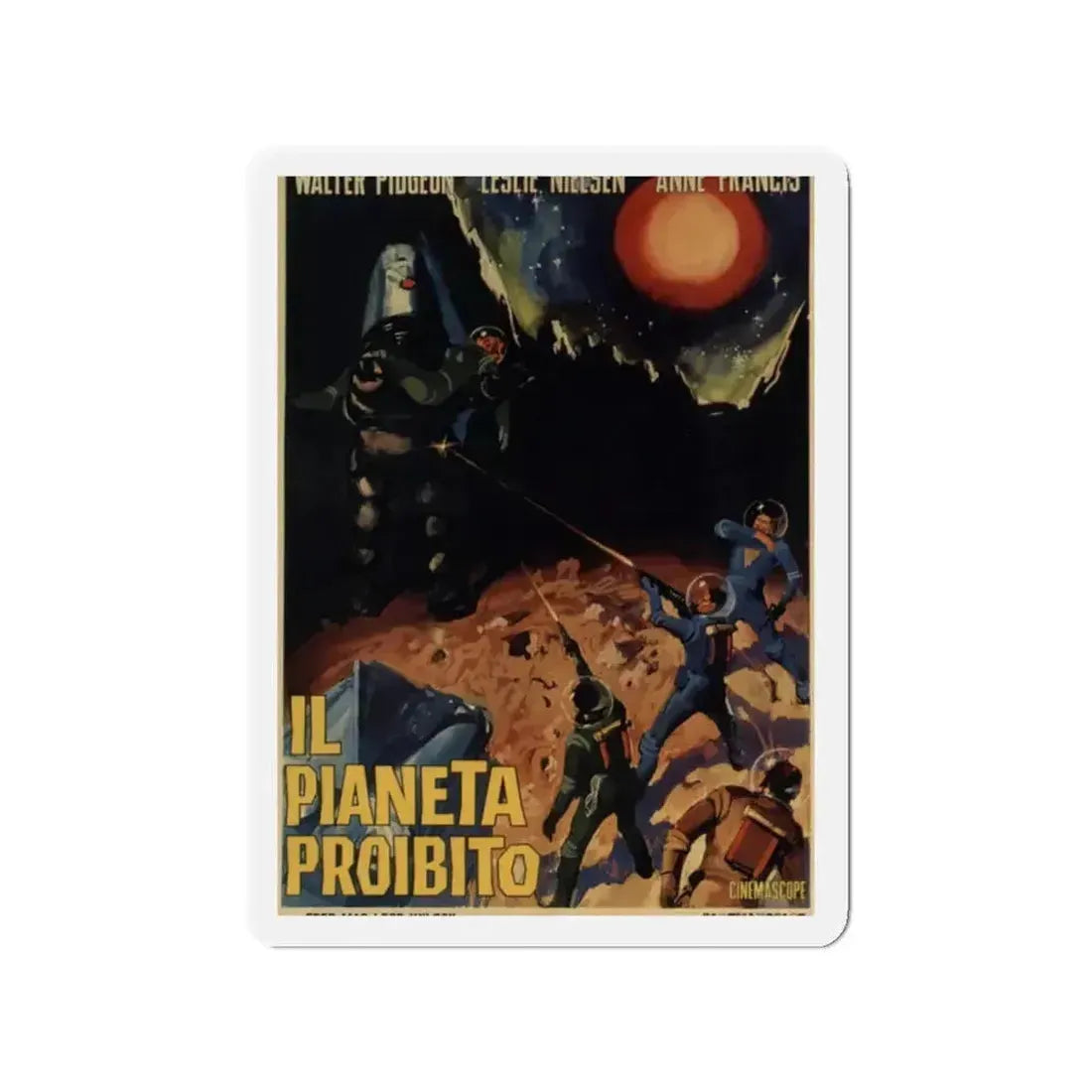 FORBIDDEN PLANET 1956 Movie Poster - Refrigerator Magnet - The Sticker Space