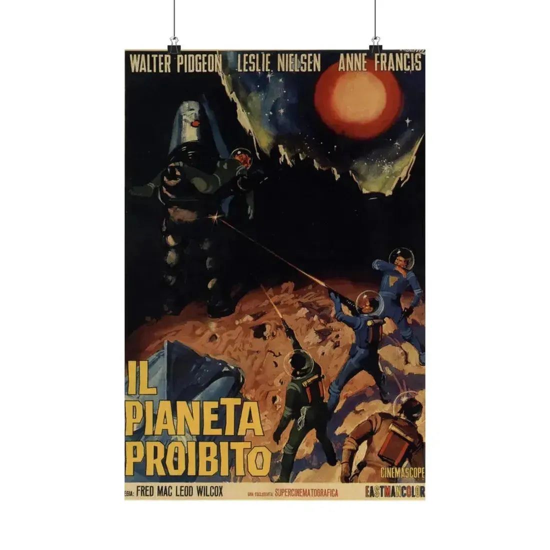 FORBIDDEN PLANET 1956 - Paper Movie Poster 16″ x 24″ Matte - The Sticker Space