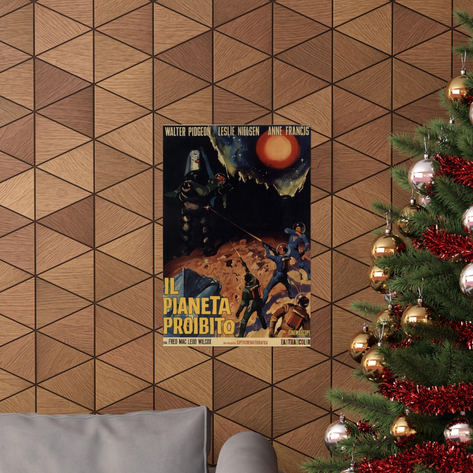 FORBIDDEN PLANET 1956 - Paper Movie Poster-The Sticker Space