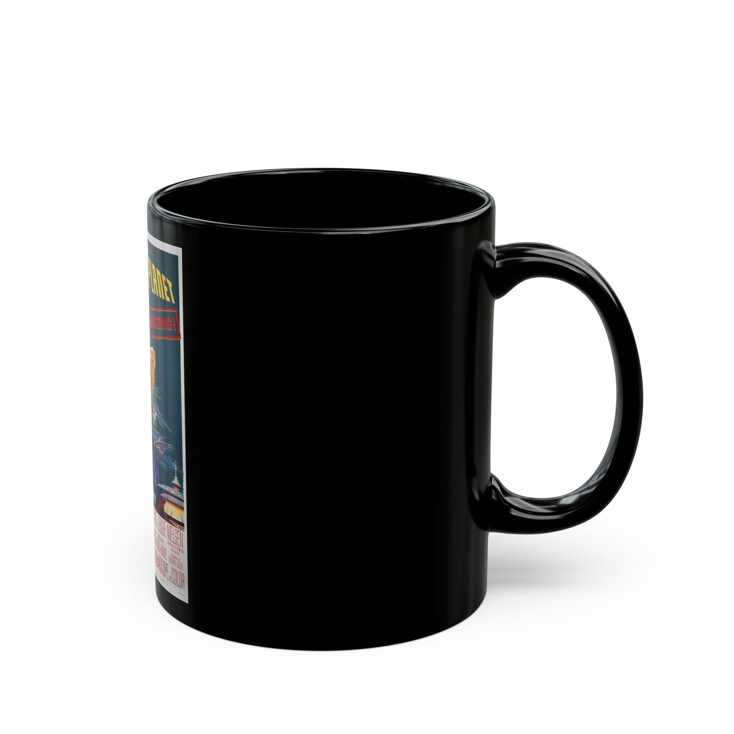 FORBIDDEN PLANET (2) 1956 Movie Poster - Black Coffee Mug-The Sticker Space