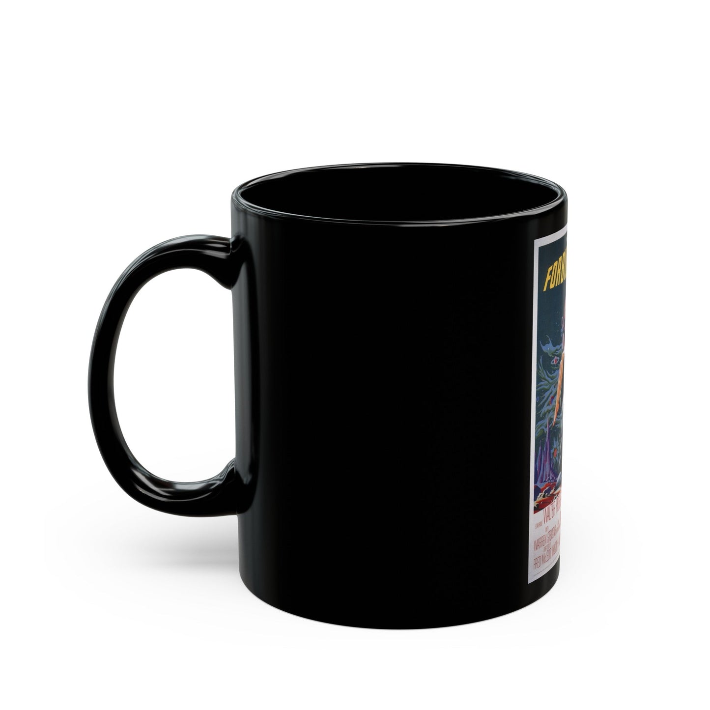 FORBIDDEN PLANET (2) 1956 Movie Poster - Black Coffee Mug-The Sticker Space