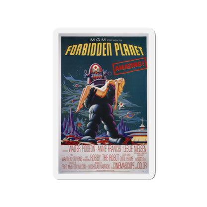 FORBIDDEN PLANET (2) 1956 Movie Poster - Die-Cut Magnet-3" x 3"-The Sticker Space