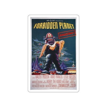 FORBIDDEN PLANET (2) 1956 Movie Poster STICKER Vinyl Die-Cut Decal-5 Inch-The Sticker Space