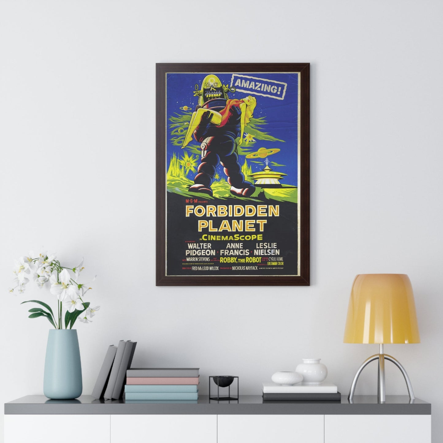 FORBIDDEN PLANET (3) 1956 - Framed Movie Poster-The Sticker Space