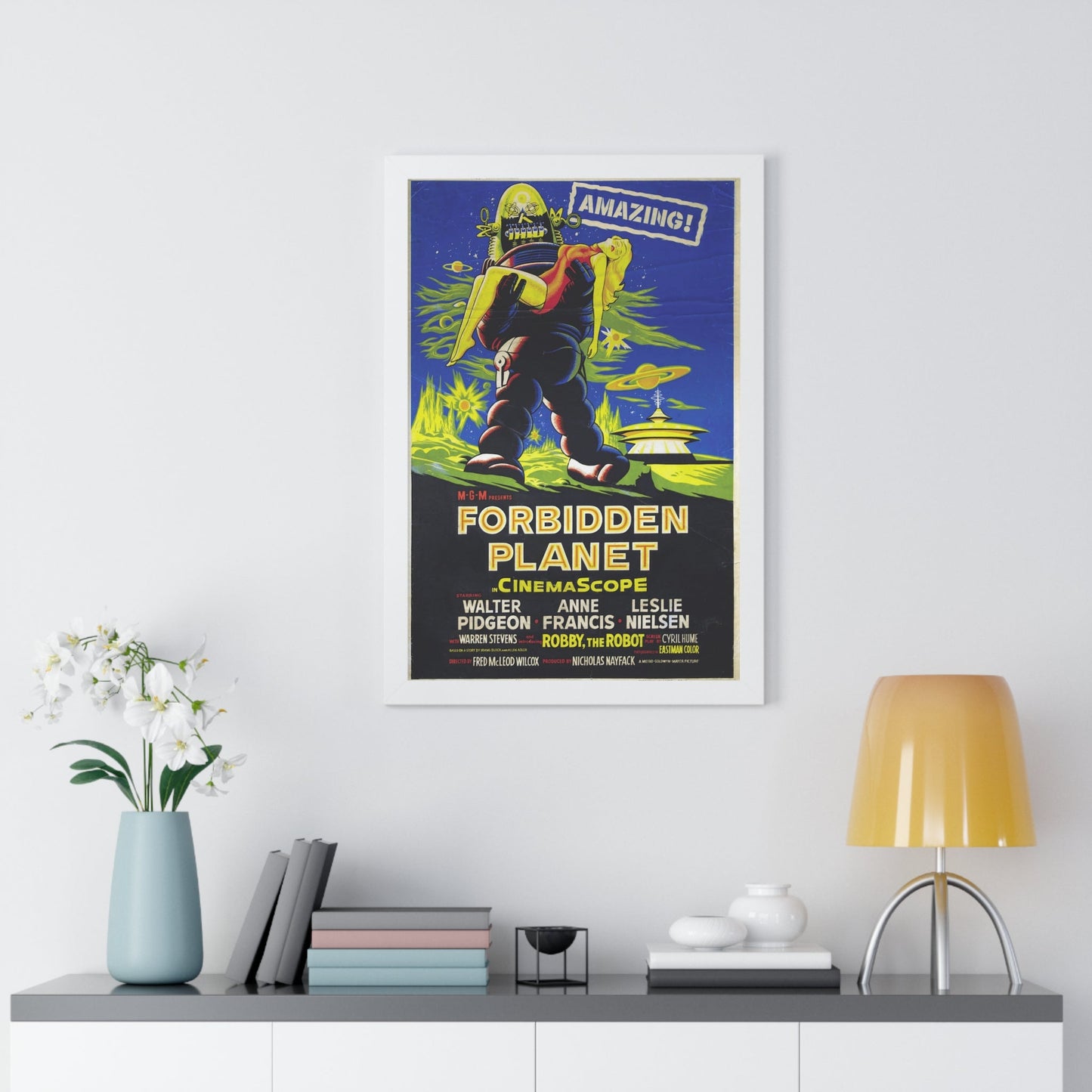 FORBIDDEN PLANET (3) 1956 - Framed Movie Poster-The Sticker Space