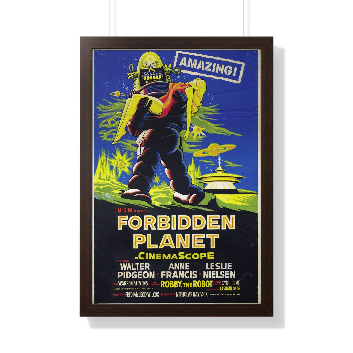 FORBIDDEN PLANET (3) 1956 - Framed Movie Poster-20" x 30"-The Sticker Space