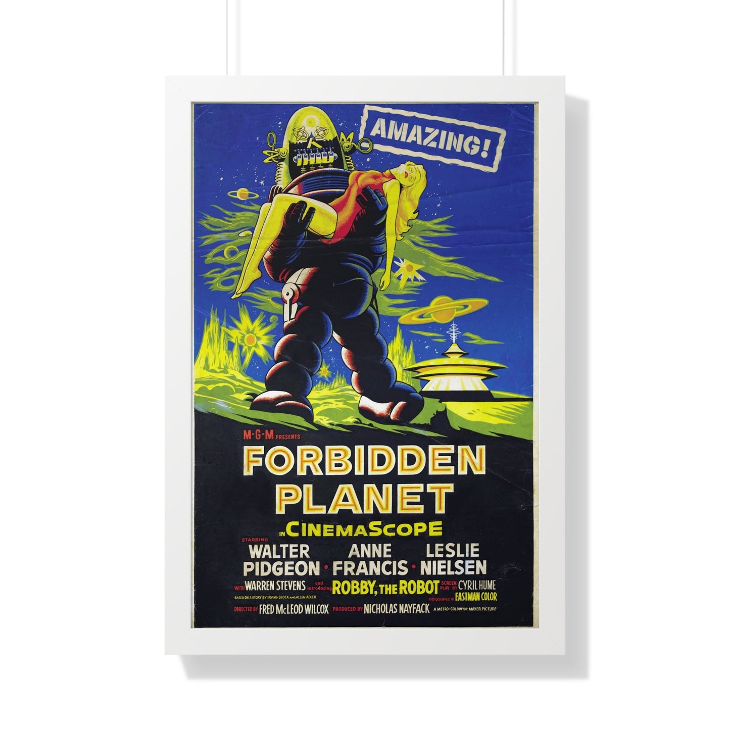 FORBIDDEN PLANET (3) 1956 - Framed Movie Poster-20" x 30"-The Sticker Space