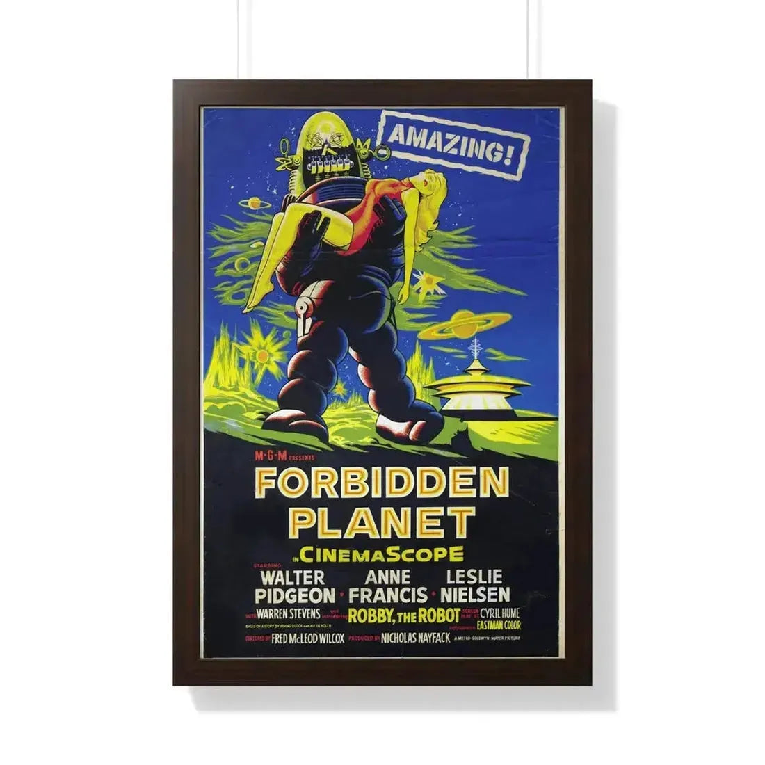 FORBIDDEN PLANET (3) 1956 - Framed Movie Poster - The Sticker Space