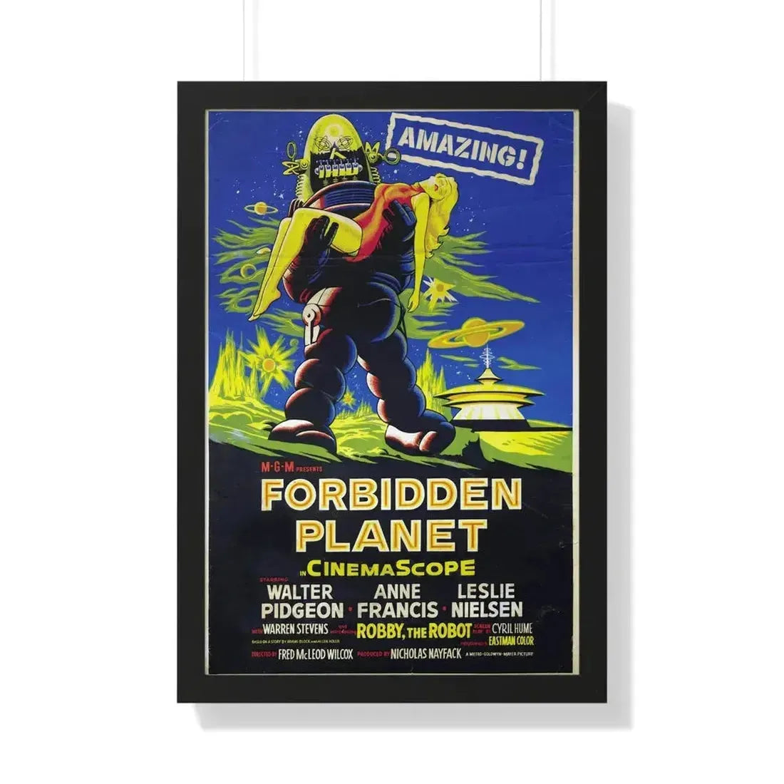 FORBIDDEN PLANET (3) 1956 - Framed Movie Poster - The Sticker Space
