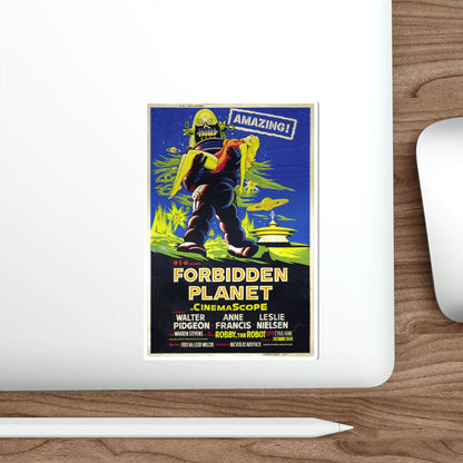 FORBIDDEN PLANET (3) 1956 Movie Poster STICKER Vinyl Die-Cut Decal-The Sticker Space