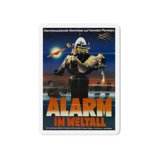 FORBIDDEN PLANET (GERMAN) 1956 Movie Poster - Refrigerator Magnet 6 Inch - The Sticker Space