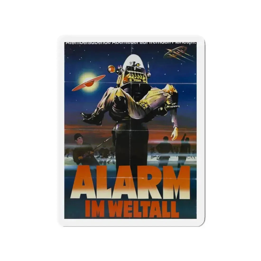 FORBIDDEN PLANET (GERMAN) 1956 Movie Poster - Refrigerator Magnet - The Sticker Space