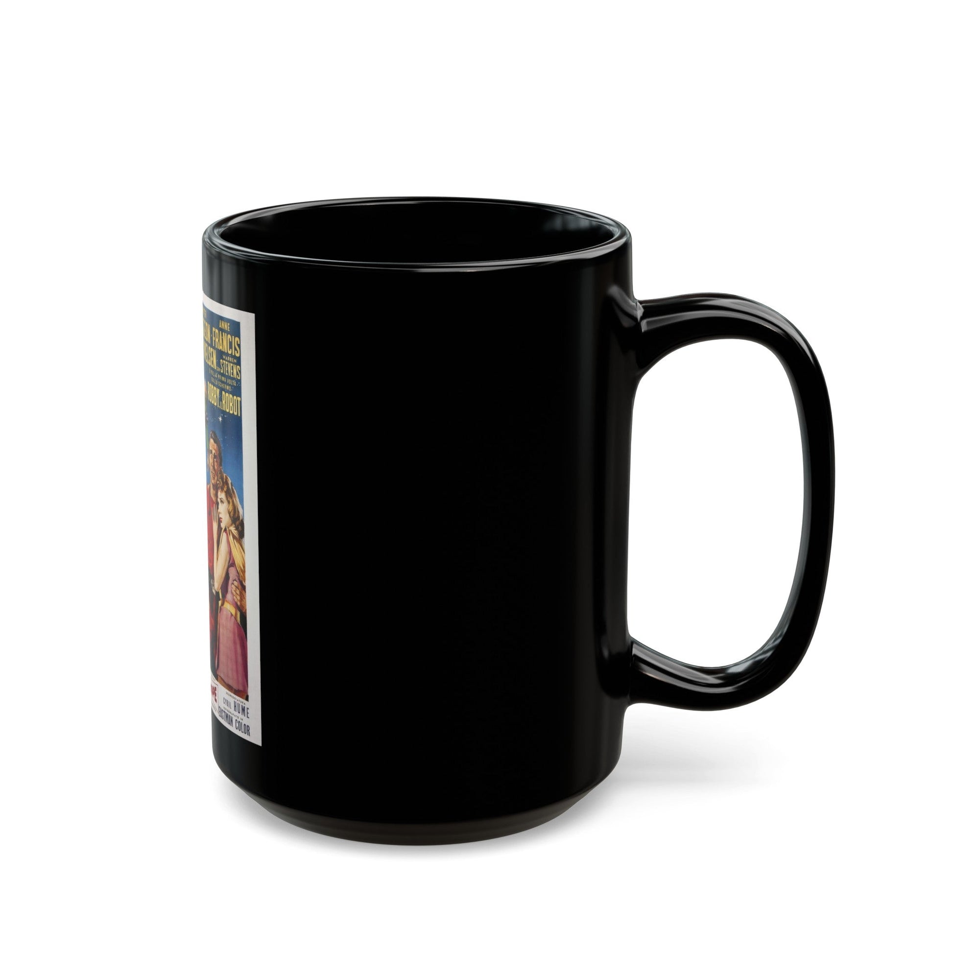 FORBIDDEN PLANET (ITALIAN) 1956 Movie Poster - Black Coffee Mug-The Sticker Space