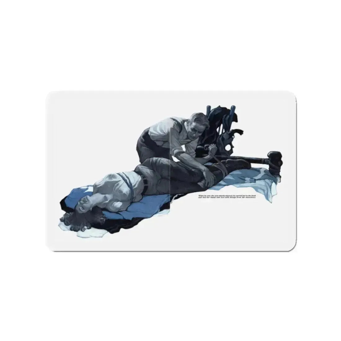 Forbidden Valley (1), Redbook, December 1932 (Magazine Illustration) Refrigerator Magnet 2 Inch Die-Cut - The Sticker Space