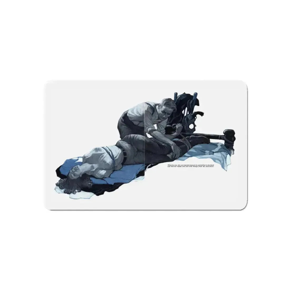 Forbidden Valley (1), Redbook, December 1932 (Magazine Illustration) Refrigerator Magnet 3 Inch Die-Cut - The Sticker Space