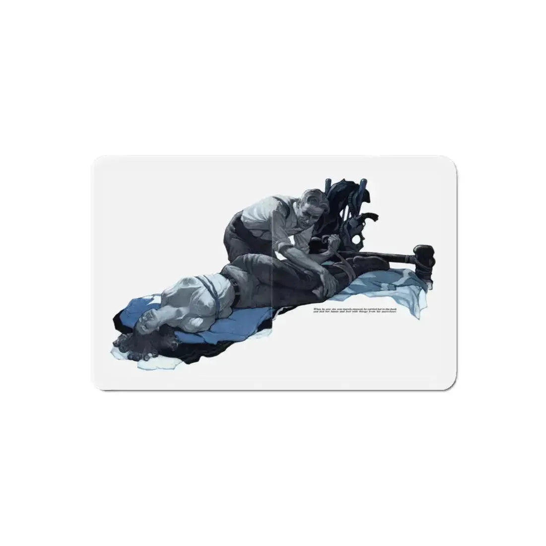 Forbidden Valley (1), Redbook, December 1932 (Magazine Illustration) Refrigerator Magnet 6 Inch Die-Cut - The Sticker Space