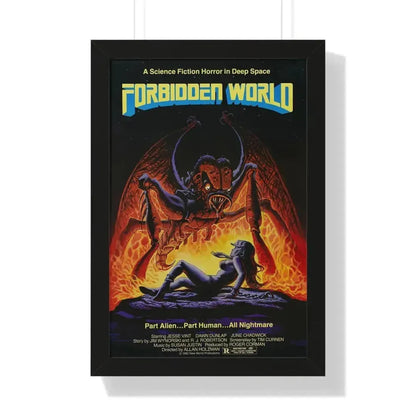 FORBIDDEN WORLD (MUTANT) 1982 - Framed Movie Poster 16″ x 24″ Black - The Sticker Space