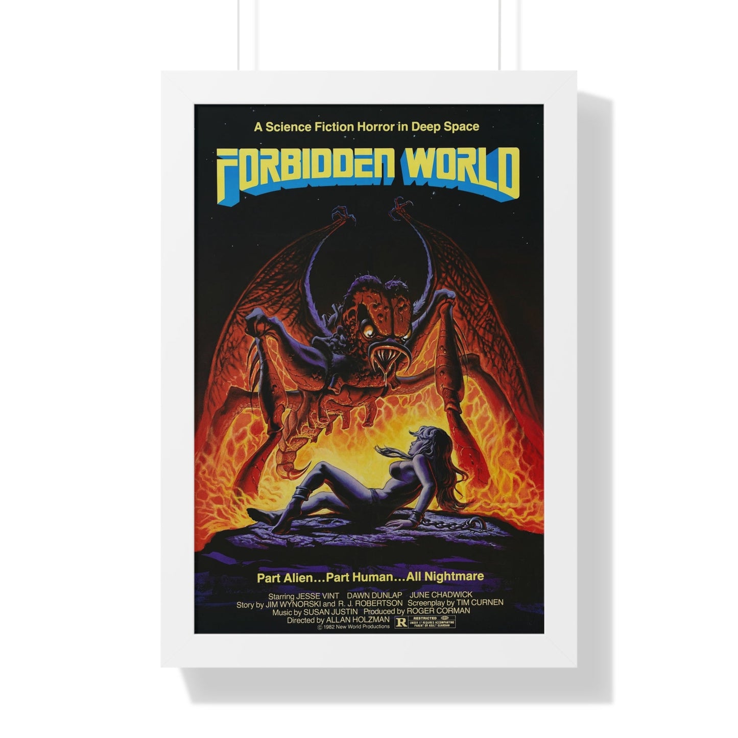 FORBIDDEN WORLD (MUTANT) 1982 - Framed Movie Poster-16″ x 24″-The Sticker Space