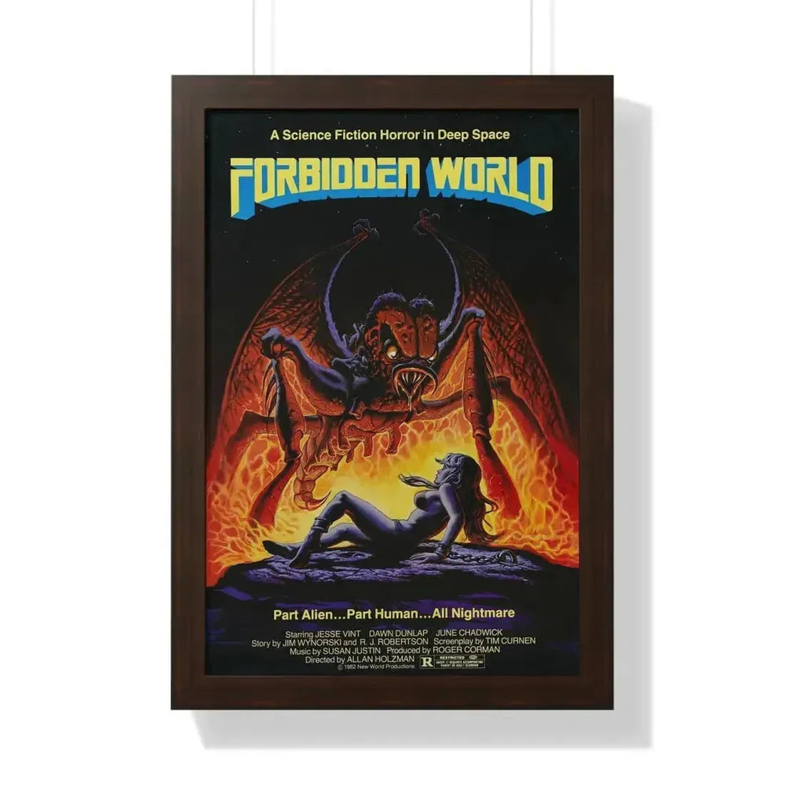 FORBIDDEN WORLD (MUTANT) 1982 - Framed Movie Poster - The Sticker Space
