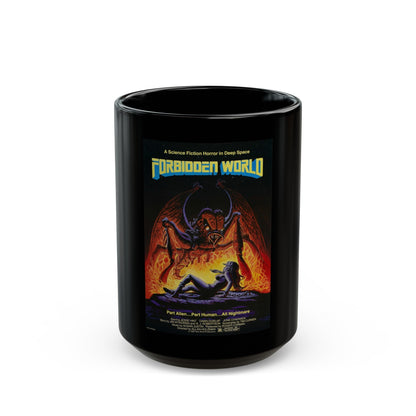 FORBIDDEN WORLD (MUTANT) 1982 Movie Poster - Black Coffee Mug-15oz-The Sticker Space