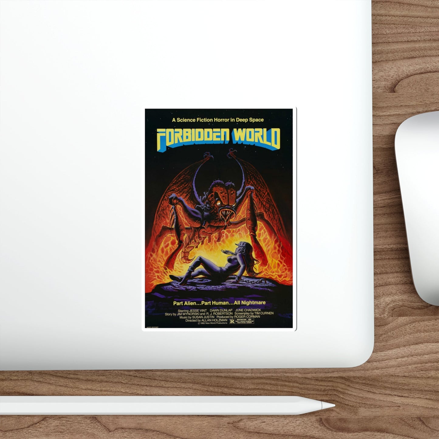 FORBIDDEN WORLD (MUTANT) 1982 Movie Poster STICKER Vinyl Die-Cut Decal-The Sticker Space