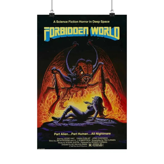 FORBIDDEN WORLD (MUTANT) 1982 - Paper Movie Poster 12″ x 18″ Matte - The Sticker Space