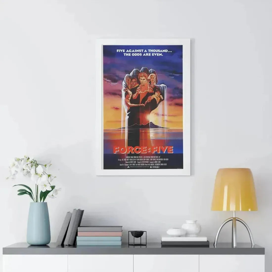 FORCE FIVE 1981 - Framed Movie Poster - The Sticker Space
