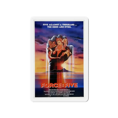 FORCE FIVE 1981 Movie Poster - Refrigerator Magnet - The Sticker Space