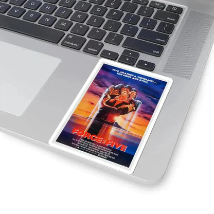 Force Five 1981 Movie Poster - STICKER Vinyl Kiss-Cut Decal - The Sticker Space