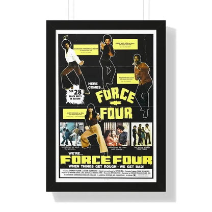 FORCE FOUR 1975 - Framed Movie Poster - The Sticker Space