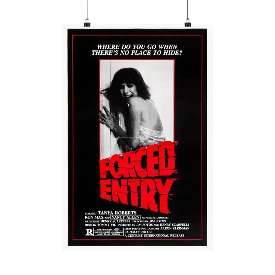 FORCED ENTRY 1975 - Paper Movie Poster 16″ x 24″ Matte - The Sticker Space