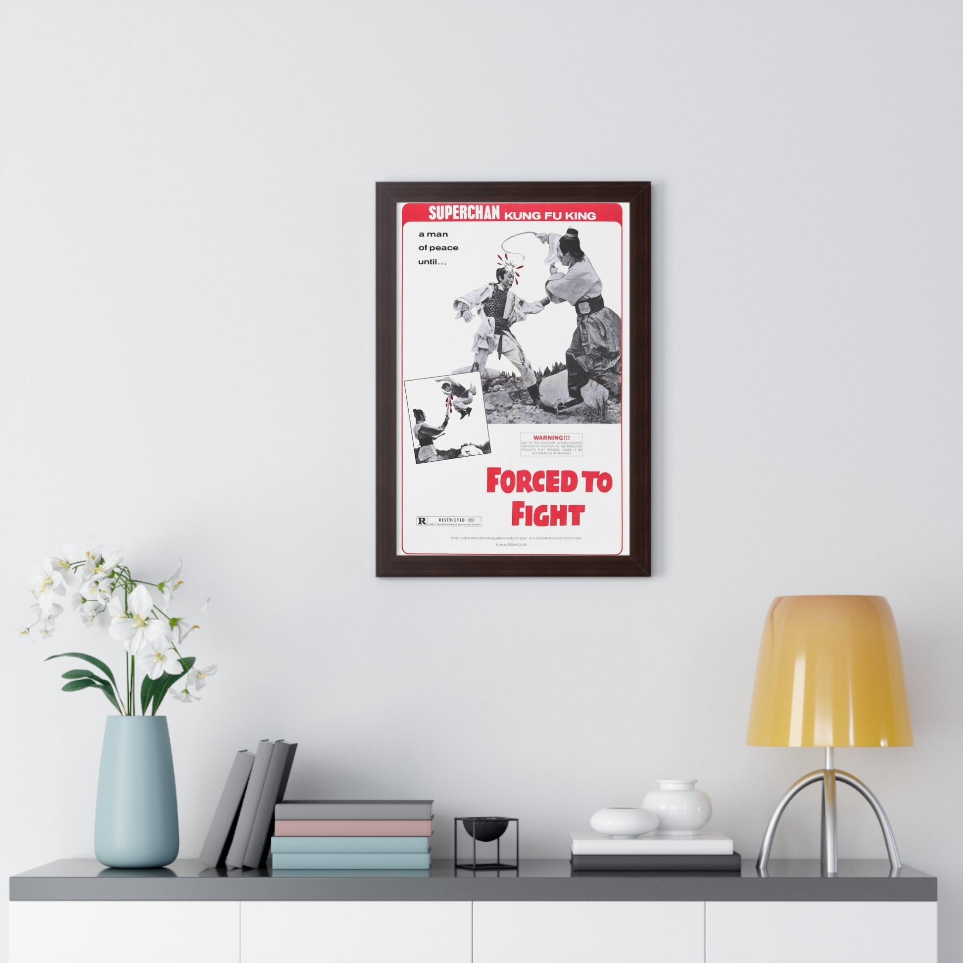 FORCED TO FIGHT 1971 - Framed Movie Poster-The Sticker Space