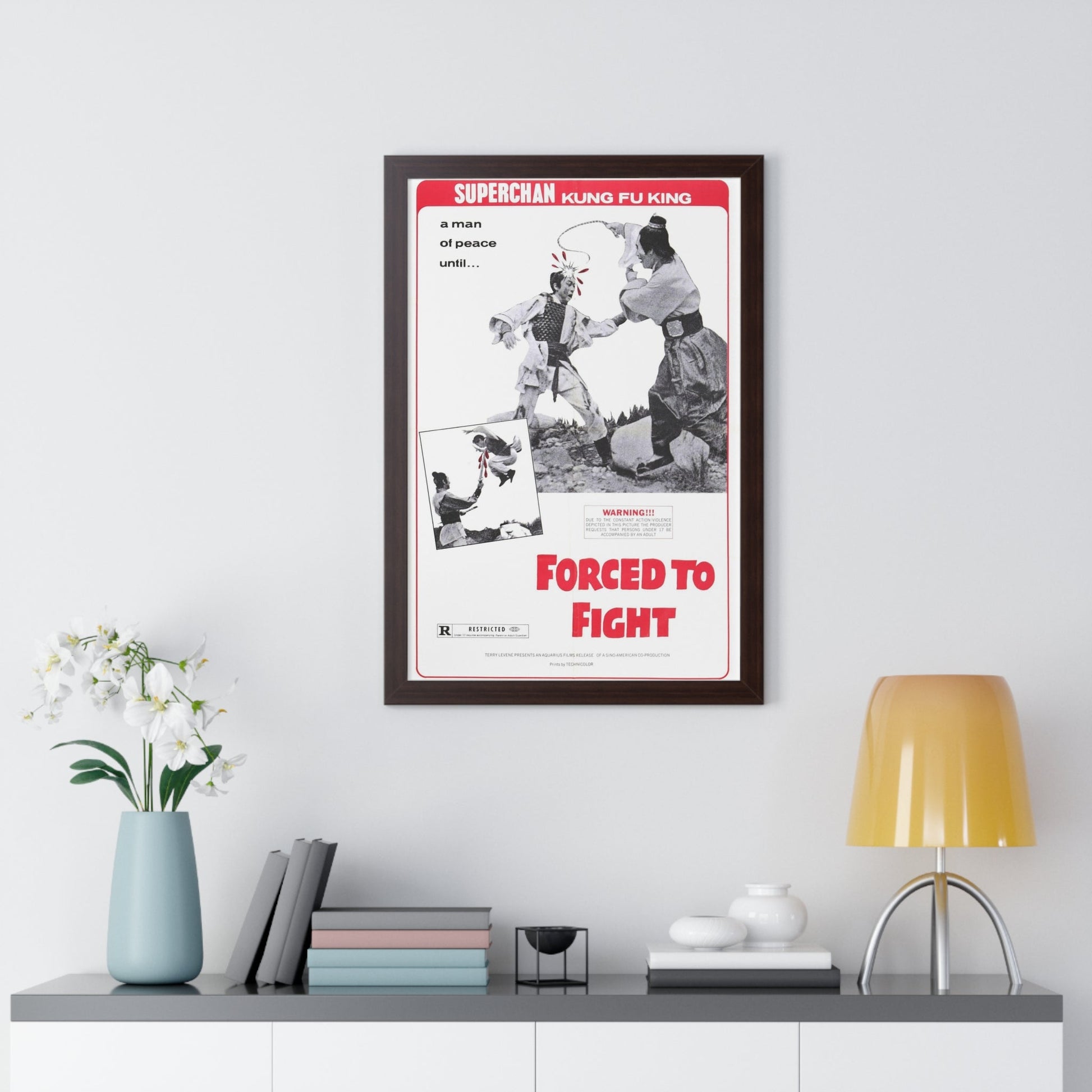 FORCED TO FIGHT 1971 - Framed Movie Poster-The Sticker Space