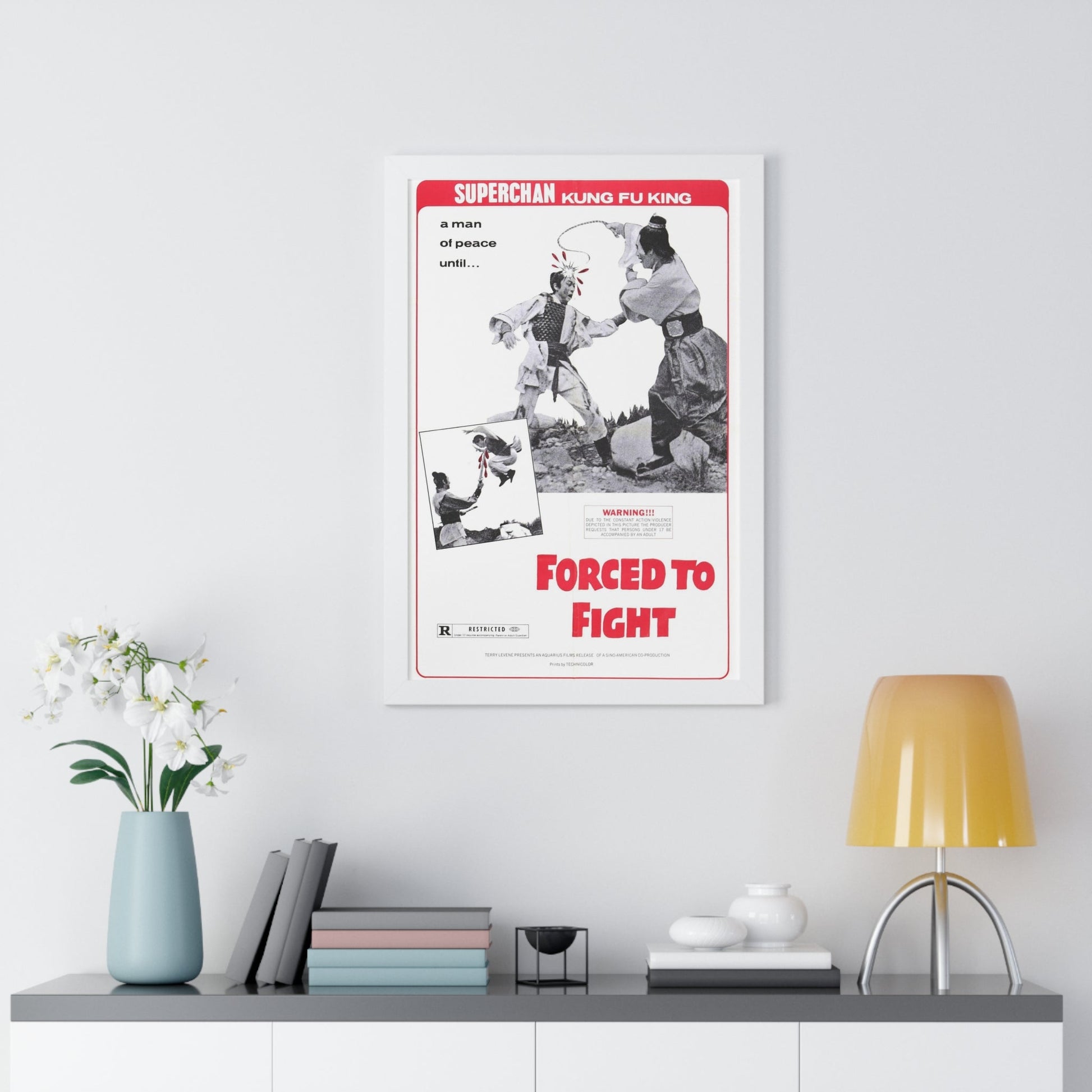 FORCED TO FIGHT 1971 - Framed Movie Poster-The Sticker Space