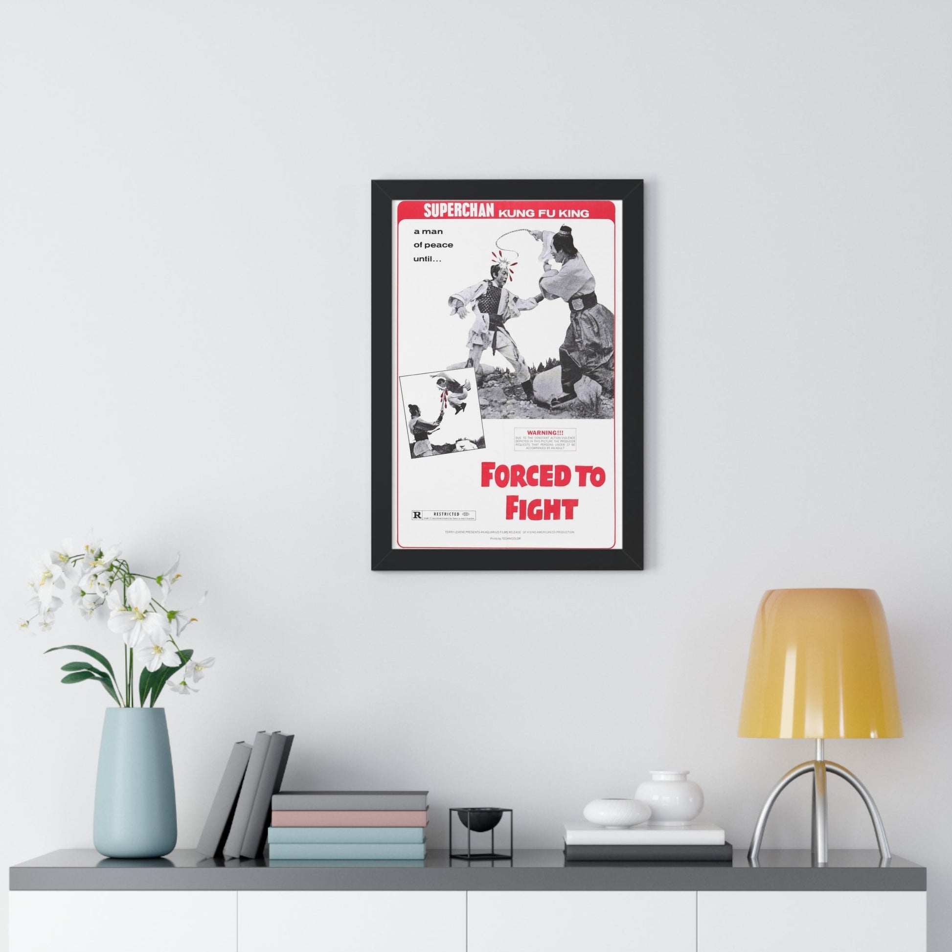 FORCED TO FIGHT 1971 - Framed Movie Poster-The Sticker Space