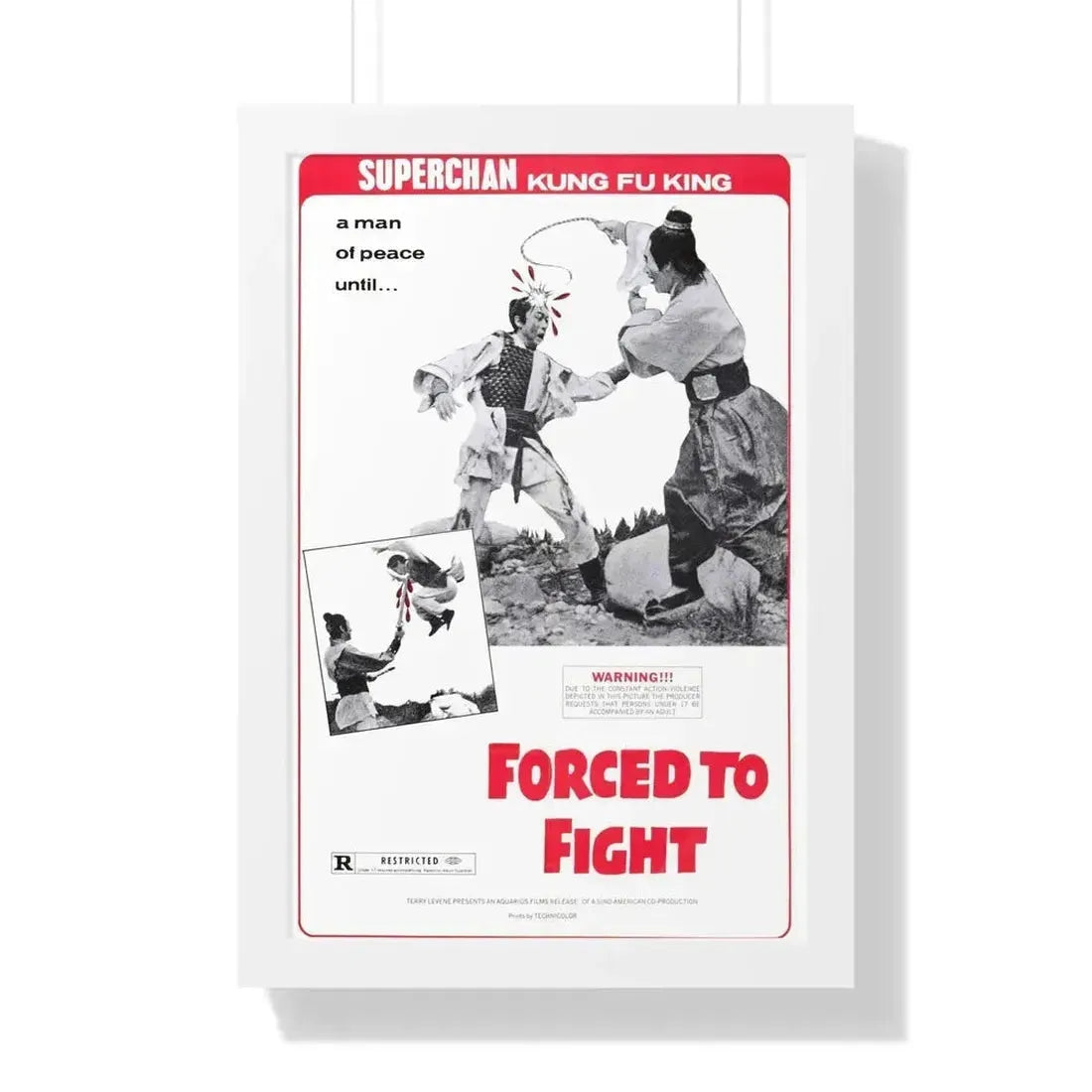FORCED TO FIGHT 1971 - Framed Movie Poster - The Sticker Space