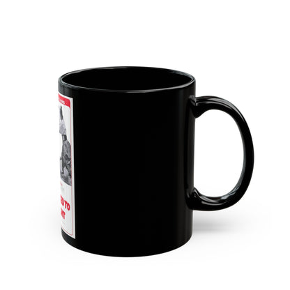 FORCED TO FIGHT 1971 Movie Poster - Black Coffee Mug-The Sticker Space