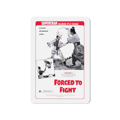 FORCED TO FIGHT 1971 Movie Poster - Die-Cut Magnet-4" x 4"-The Sticker Space