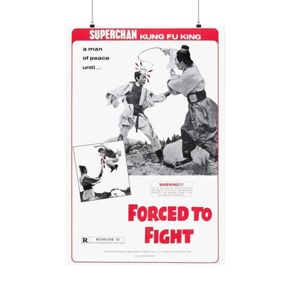 FORCED TO FIGHT 1971 - Paper Movie Poster 24″ x 36″ Matte - The Sticker Space