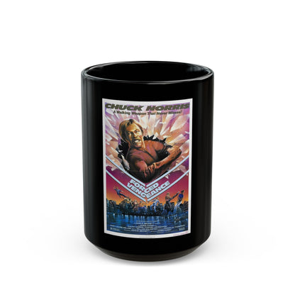 FORCED VENGEANCE 1982 Movie Poster - Black Coffee Mug-15oz-The Sticker Space