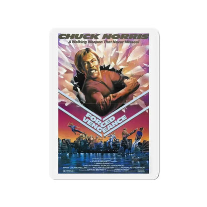 FORCED VENGEANCE 1982 Movie Poster - Refrigerator Magnet 2 Inch - The Sticker Space
