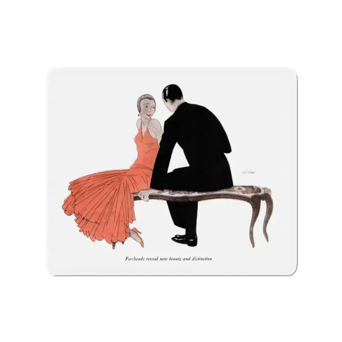 Foreheads Are Looking Up, McCall's, February 1930 (Magazine Illustration) Refrigerator Magnet - The Sticker Space